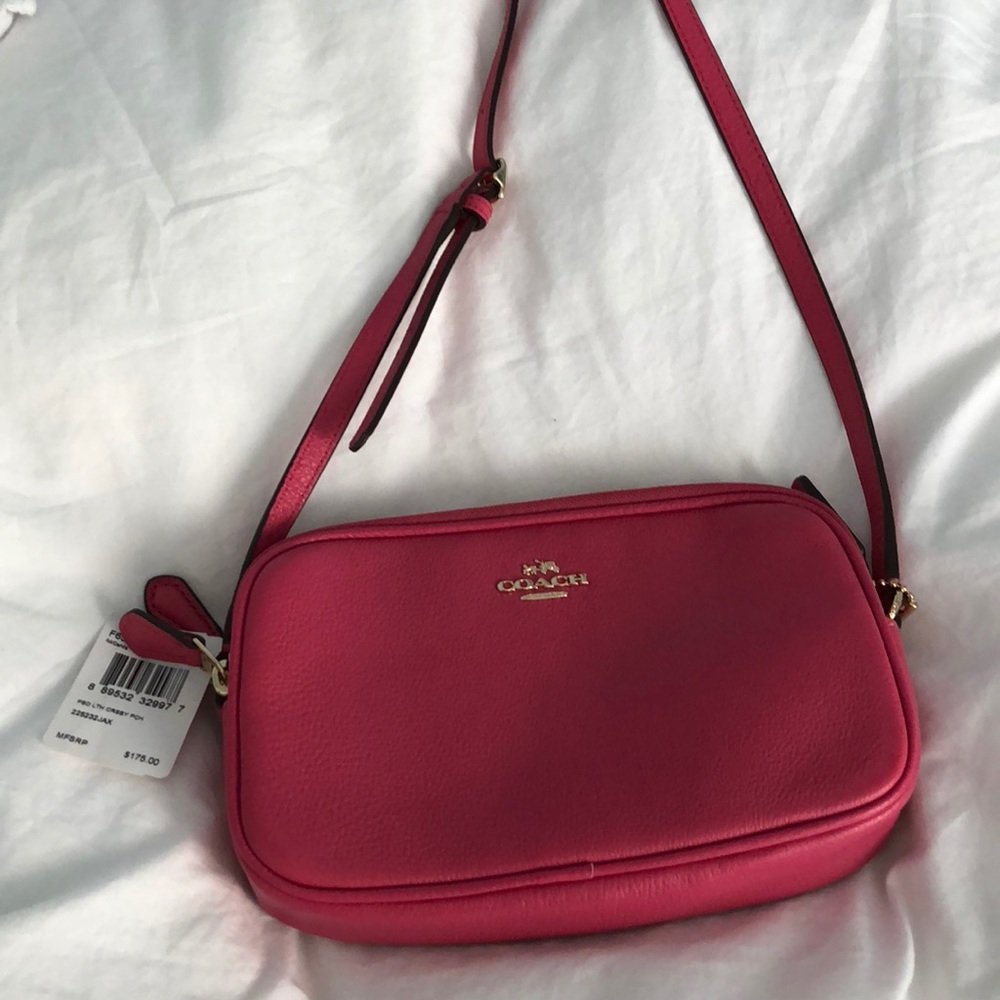 Pink coach crossbody